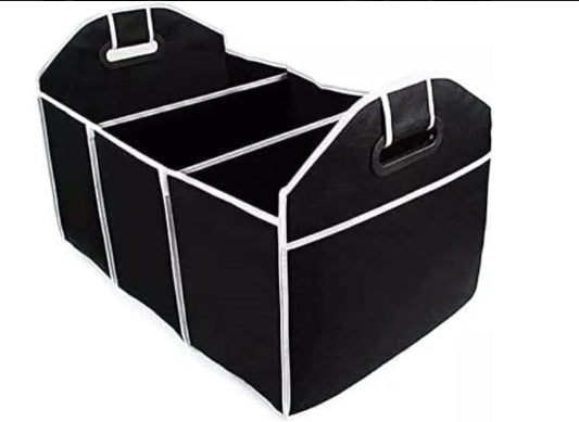 Foldable car trunk organizer