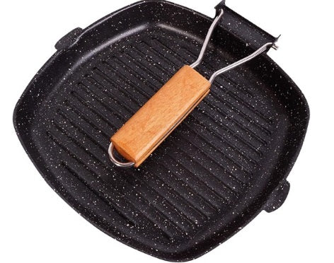 Tefal grill with wooden handle - 28 cm